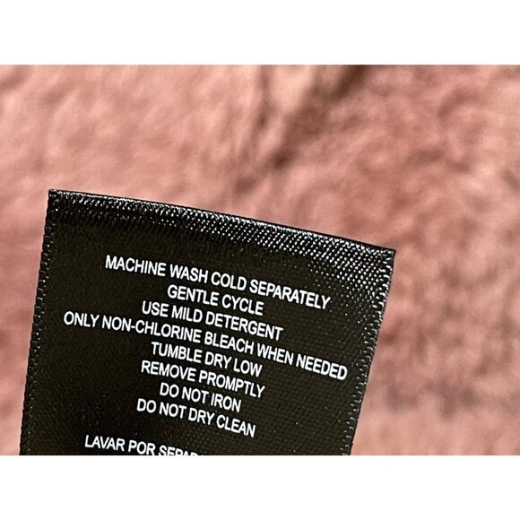 New 32 Degrees Fuzzy Hoodie Sweatshirt Dusty Pink Size S Small - Picture 7 of 7